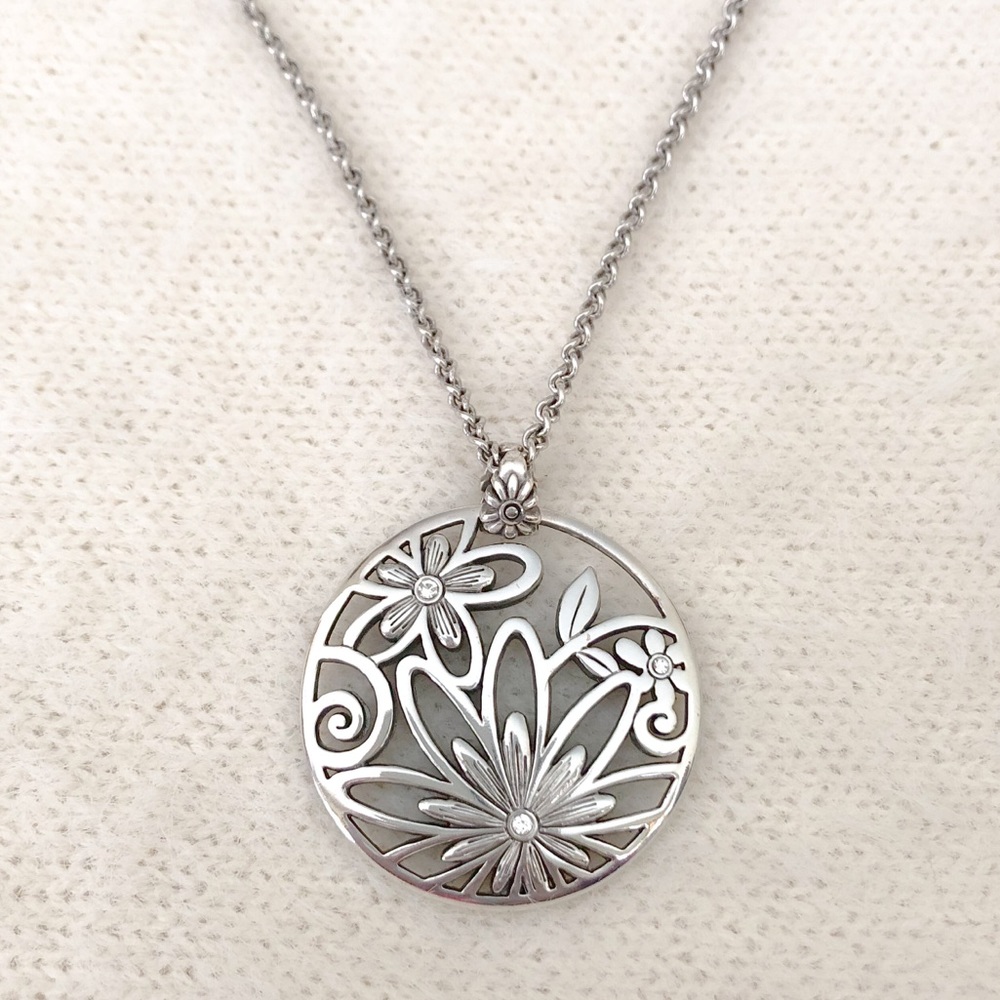 Brighton Necklace flowers with Swarovski Crystal